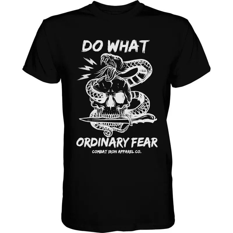 DO WHAT ORDINARY FEAR SNAKE & SKULL MEN'S T-SHIRT Hoodie, Sweatshirt | GrindPrints.com