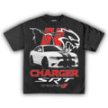 DODGE CHARGER SRT HELLCAT VINTAGE TEE Tshirt Streetwear Tshirt Streetwear Womenswear Top Cotton Fashion Hoodie, Sweatshirt