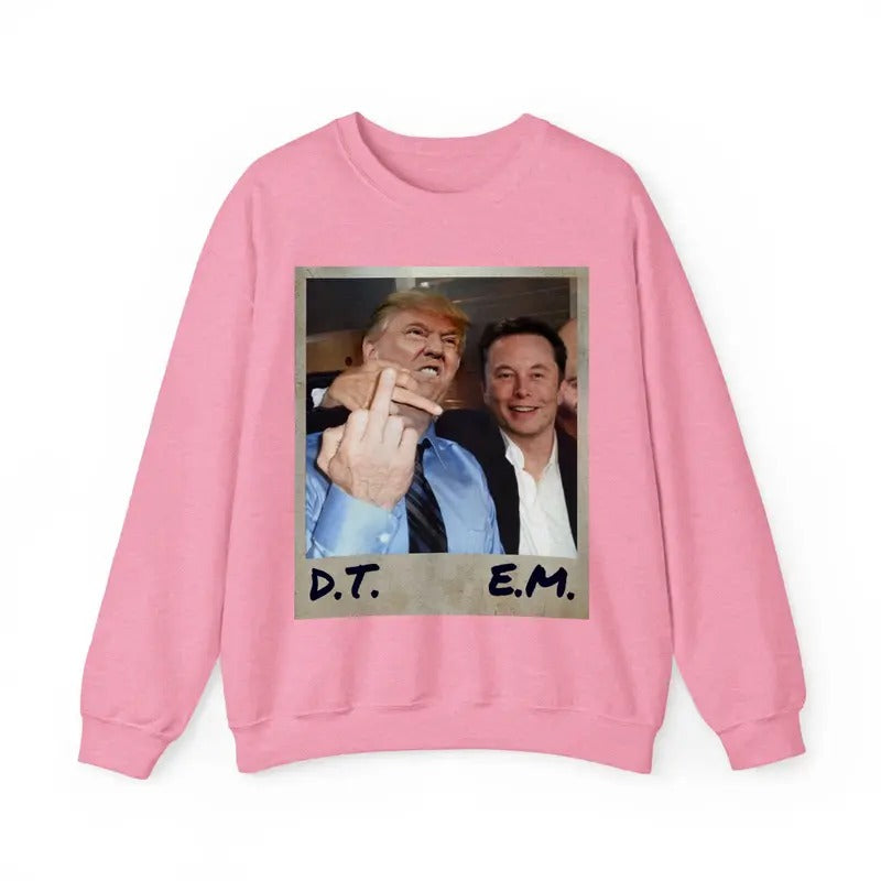 DONALD TRUMP WITH ELON MUSK SHIRTS, FUNNY SHIRT, SIZE S TO 4XL, MENSWEAR Hoodie, Sweatshirt | GrindPrints.com