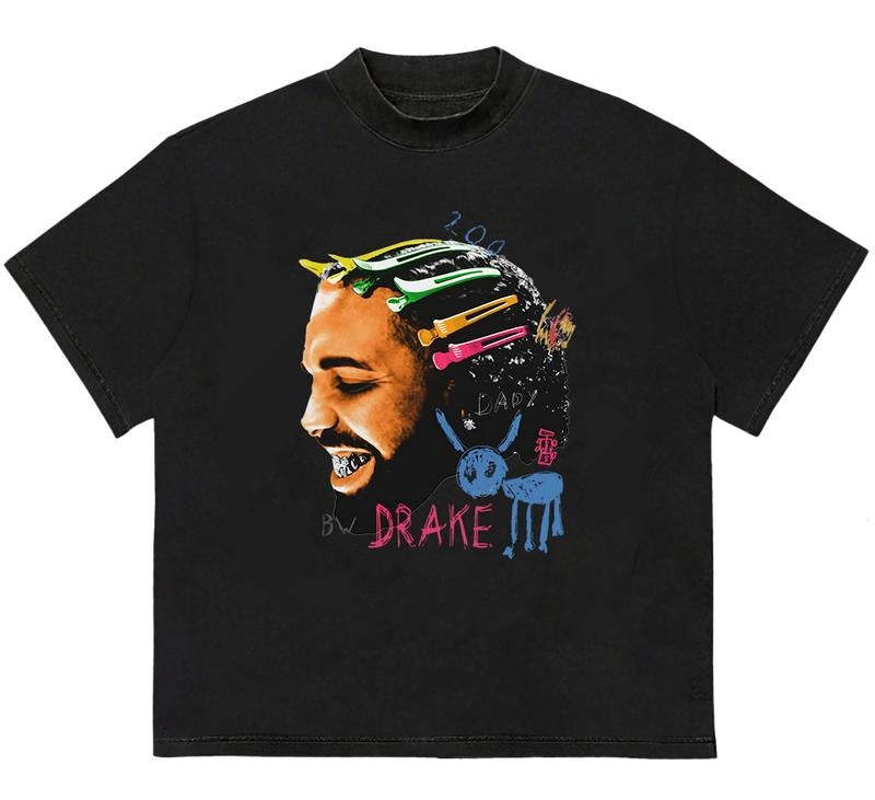 DRAa.keKE All The Dogs Rap T-Shirt Everyday Graphic Tee Vintage Tee for Fans Hoodie, Sweatshirt | GrindPrints.com