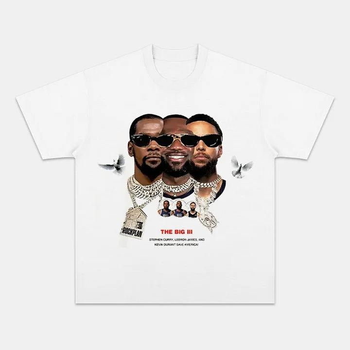 DREAM TEAM THE BIG THREE | Vintage Tee Graphic T-Shirt Sweatshirt Hoodie | Sport Tee - Gift For Fan | GrindPrints.com