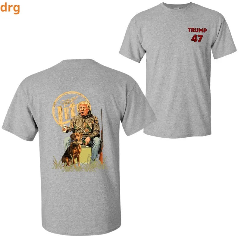 DRG Trummpp 47 Winter Lit T-Shirt, Patriotic Graphic Hunting Tee, Unisex Casual Top for Trummpp Supporters Hoodie, Sweatshirt
