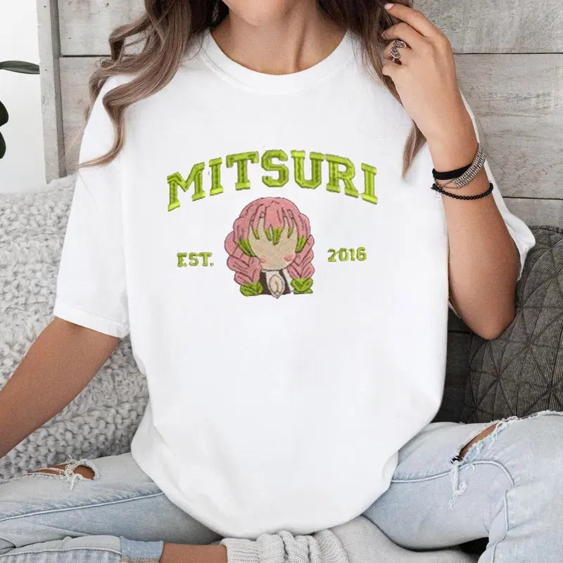 DS Hashira Anime Manga Characters Embroidery Shirt, Gift For Otaku Hoodie, Sweatshirt | GrindPrints.com