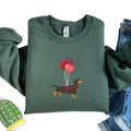 Dachshund Balloon, Valentines Day Sweatshirt, Dachshund Lover For Women T-Shirts, Hoodie | GrindPrints.com