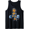Dachshund Weightlifting Funny Deadlift Men Fitness Gym Gifts Tank Top Funny Workout Tank Top Made in USA T-Shirts,...