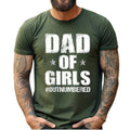 Dad And Daughters Quote Shirt, Father Of Girls T Shirt, Dad Of Girls Outnumbered Tee, Fathers Day Gift From Daughter,...