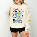 Dad Blueys Christmas Sweatshirt, Family Matching Holiday Shirts, Dad and Mum Blueys Designs, Merry Blueys Sweatshirt,...
