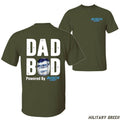 Dad Bod Powered By Busch Light T-shirt - Unisex Casual Tee With Beer Can Design 100% Cotton Fun Bold Black Not Specified