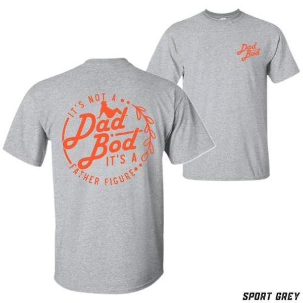 Dad Bod T-Shirt - Fun 'It's Not A Dad Bod, It's A Father Figure' Graphic Tee - Unisex Relaxed Fit - Ideal Father's Day Gift