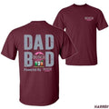 Dad Bod T-Shirt - Funny Busch Light Beach Graphic Design Powered by Beer Vibes - Unisex Casual Streetwear