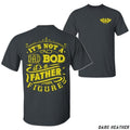 Dad Bod T-shirt - Bold 'it's Not A Dad Bod It's A Father Figure' Graphic Unisex Relaxed Fit Short Sleeve Machine Washable