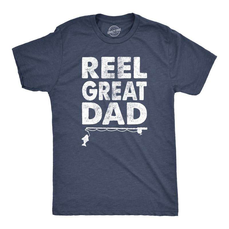 Dad Fishing Shirts Funny Reel Cool Dad Papa Grandpa Funny Cool Soft Casual Menswear Dad T-Shirts, Hoodie, Sweatshirt