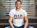 Dad Shirt with American Flag, Father's Day Shirt, Patriotic American Dad Shirt, 4Th Of July Shirt, American Flag Dad T...
