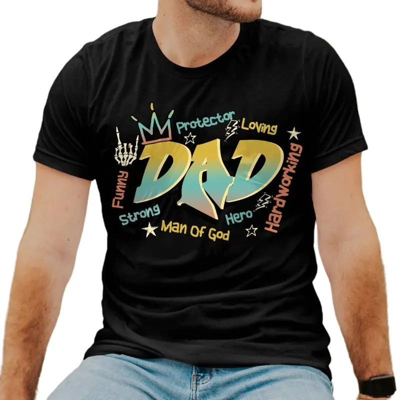 Dad Shirt, Father's Day Shirt, Dad Ever Shirt, Dad Protector Loving Hero Shirt, Father's Day Gift, Dad Shirt, Happy...