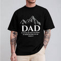 Dad The Righteous Man Walks In His Integrity Christian Father's Day T-Shirt Casual Style Crew Neck Short Sleeve T-Shirt...
