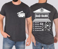 Dad bank shirt, funny dad shirt, fathers day shirt, dad of girls shirt, dad designs shirt, banker dad shirt, Bank of Dad...