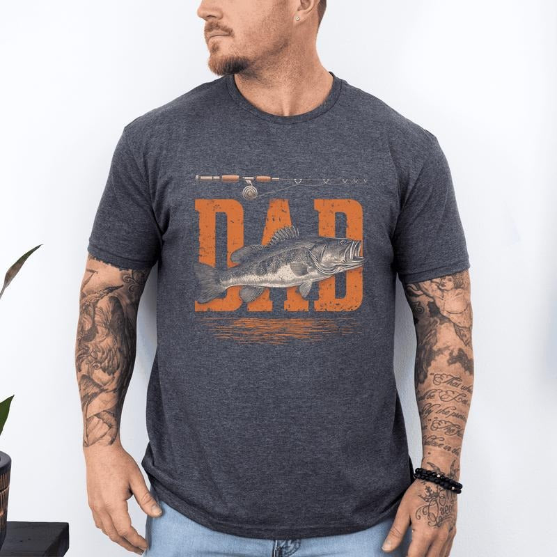 Dad, Fishing, Father's Day, Boyfriend, Husband, Brother, Guy Gift, Soft Style T-Shirt, Soft Style Tee, Men's Graphic...