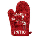 Daddio of the Patio Oven Mitt Funny Backyard BBQ Grilling Fathers Day Kitchen Glove Funny Graphic Kitchenwear Dad Joke ...