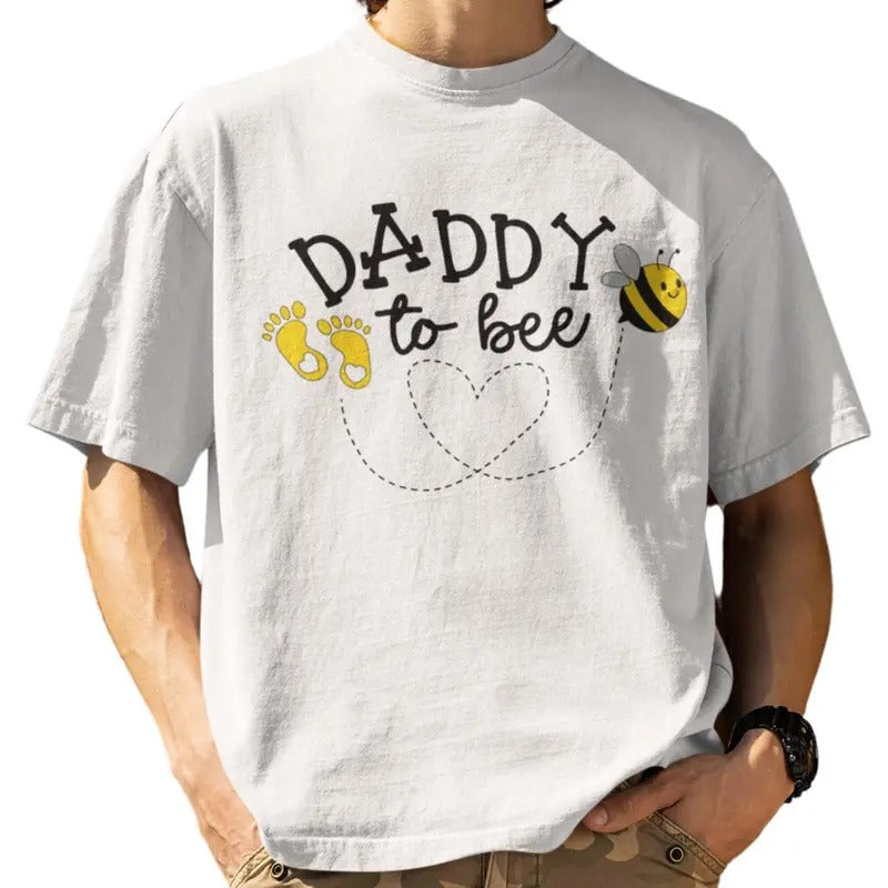 Daddy To Bee Shirt, Mens Cute Pregnancy Announcement T-Shirt and SweatShirt Hoodie | GrindPrints.com