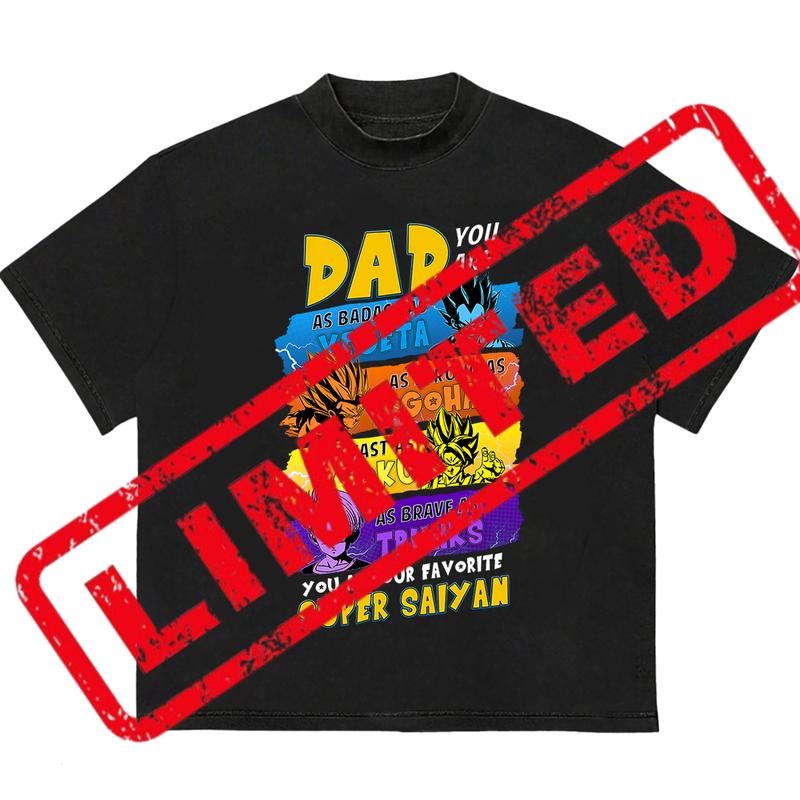 Daddy You Are My Favorite Saiyan T-Shirt Stylish Tee for Everyday Looks Hoodie, Sweatshirt | GrindPrints.com