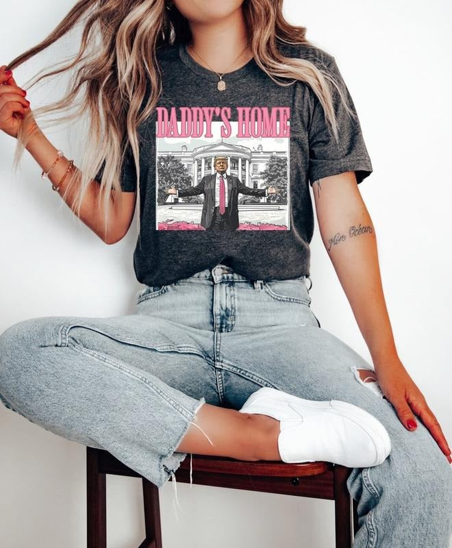 Daddy's Home Shirt, Trump 2024 Shirt, Republican Gift, Funny Trump  sweater Hoodie, Sweatshirt | GrindPrints.com