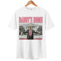 Daddy's Home T-Shirt, Retro Crewneck, For Xmas, Cotton, Womenswear Tops Tops Menswear Hoodie, Sweatshirt | GrindPrints.com
