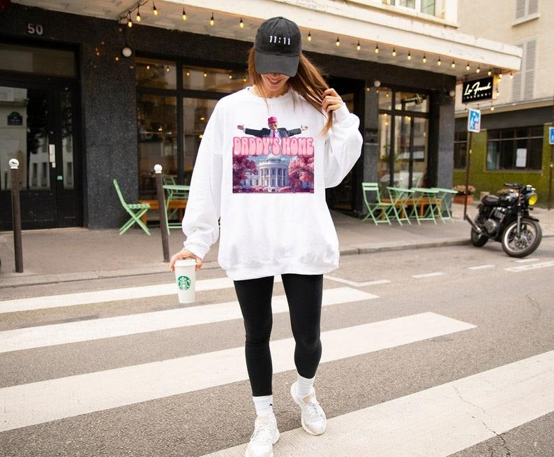 Daddys home shirt, White House trump 2024 shirt get in losers, trump sweatshirt, republican  sweater Hoodie | GrindPrints.com