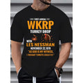Daily wear men's crew neck T-shirt, men's Turkey print T-shirt, casual short sleeves made in usa Hoodie, Sweatshirt