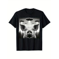 Daily wear men's crew neck T-shirt, pig print, men's cotton T-shirt, graphic T-shirt Men's outdoor wear, men's clothing...