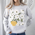 Daisies, Retro Floral Design Sweatshirt T-Shirts, Hoodie | GrindPrints.com