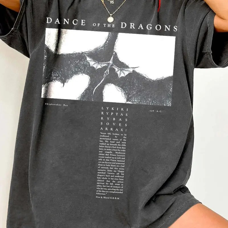 Dance of the Dragons HOTD Tee For Women Shirt Style Fit Womenswear Unisex Tee Classic Cotton Short Sleeve T-Shirt Hoodie,...