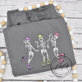 Dancing Cowboy Skeleton Embroidered Sweatshirt T-Shirts, Hoodie | GrindPrints.com