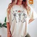 Dancing Nurse Skeletons Halloween Comfort Colors Shirt, Retro Halloween Nurse Shirt for Halloween Party Costume Collar...
