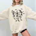 Dancing Skeleton Halloween Sweatshirt, Halloween Skeleton Sweater, Dancing Skeleton Tee Shirt, Halloween Vibes Shirt,...
