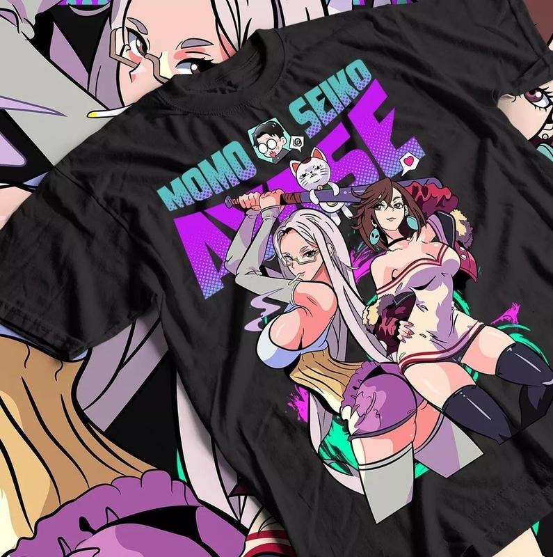 Dandadan Okarun T-shirt Okarun Momo Ayase Anime Cute Gift Girl Waifu Shirt Hoodie, Sweatshirt | GrindPrints.com