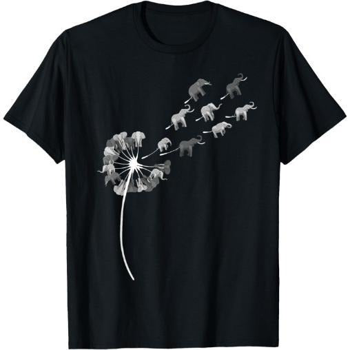 Dandelion Elephants Shirt for Elephant Lover | Elephant T-Shirt Made in USA Hoodie, Sweatshirt | GrindPrints.com