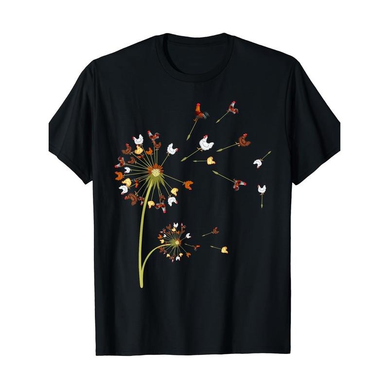 Dandelion Tree Design Chick Lover T-shirt Made in USA Hoodie, Sweatshirt | GrindPrints.com