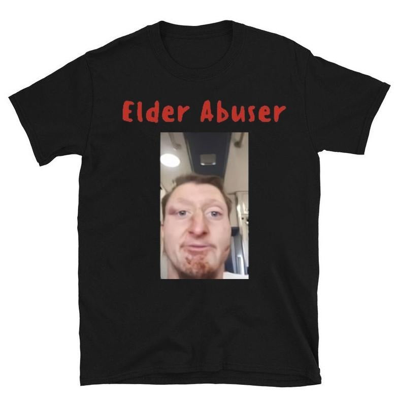 Daniel Larson Elder Abuser-Unisex T-Shirt Featuring Bold and Controversial Meme Design Hoodie, Sweatshirt | GrindPrints.com