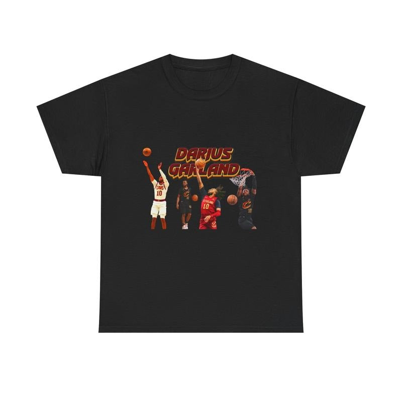 Darius Garland Basketball T-Shirt, Unisex Heavy Cotton T-Shirt, Sports Fan Gift Hoodie, Sweatshirt | GrindPrints.com