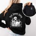 Dark Romance Society Hoodie, Bookish Trigger Warning Apparel, Cozy Hooded Sweatshirt, Gothic Literature Pullover Literary...