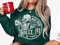 Dead Inside But Jolly AF Skeleton Santa Loves Coffee Shirt Skeleton Santa Cotton Comfort T-Shirts, Hoodie, Sweatshirt