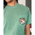 Dead Inside But Jolly AF, Pocket, Skeleton, Christmas, Santa, Snow, Winter, Xmas Pocket Tee, Women's Comfort Color Tee,...