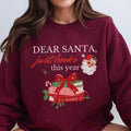 Dear Santa Bookish Sweatshirt, Bookish Christmas Sweatshirt, Holiday Book Lover Sweater, Holiday Hoodie, Santa Reader,...