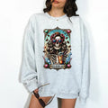 Death Before Decaf Unisex Crewneck Sweatshirt - Print is Sublimation, Christmas Crewneck, Gift Idea, Relaxed Fit, Casual...