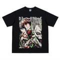 Death Note "Entanglement" Heavyweight Vintage Tee 100% Cotton OVERSIZED Anime T-shirt Menswear Top Crew Necks Tshirt...