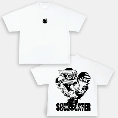 "Death The Kid" Soul Eater Retro Vintage Unisex Oversize Anime Manga Heavyweight Cotton T-shirt, Anime Merch, Gift For...