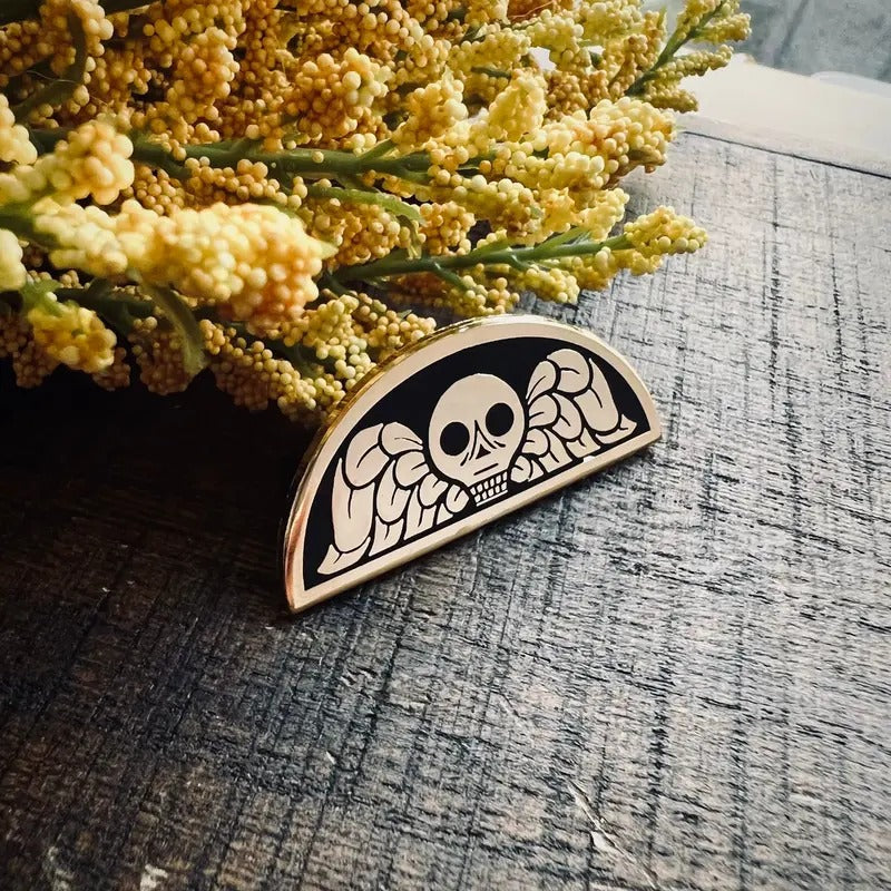 Death's Head gold enamel pin T-Shirts, Hoodie, Sweatshirt | GrindPrints.com