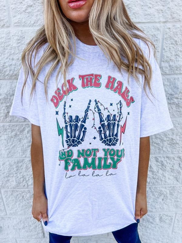 Deck The Halls Graphic Tee Hoodie, Sweatshirt | GrindPrints.com
