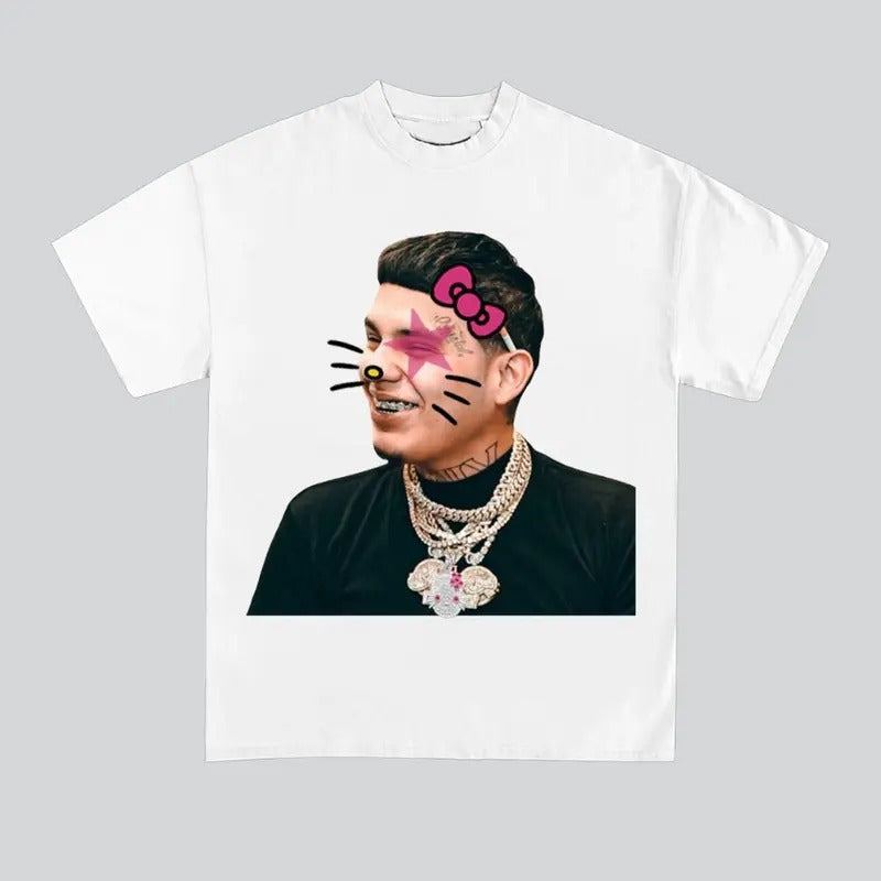 Deebabyy Kitty Super Star Graphic Rap Tee Shirt Streetwear New Design Hoodie, Sweatshirt | GrindPrints.com