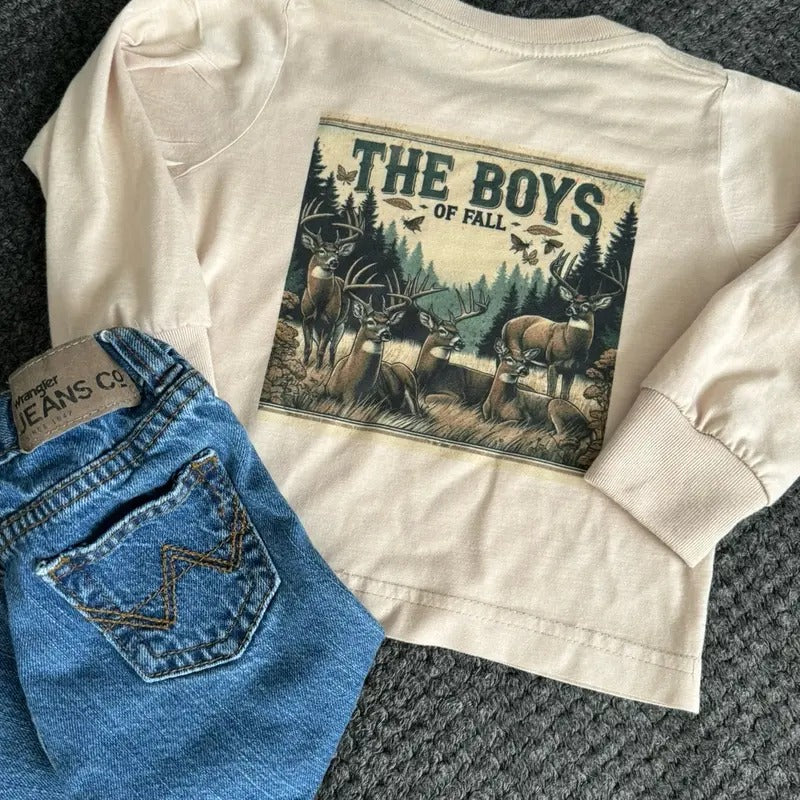 Deer Hunting Long Sleeve Tshirt-The Boys of Fall Hoodie, Sweatshirt | GrindPrints.com